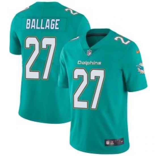 Kalen Ballage Miami Dolphins men Limited Team Color Vapor Untouchable Nike Jersey Aqua